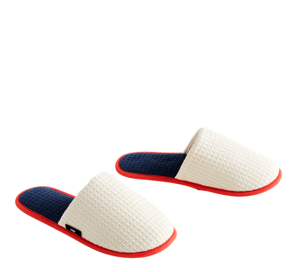 Waffle slippers one size krem multi fra HAY