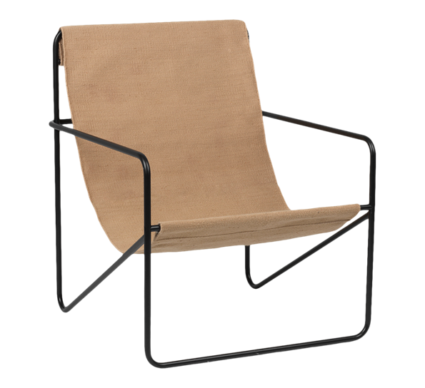 Desert lenestol sort og solid fra Ferm Living