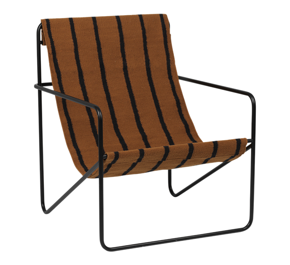 Desert lenestol sort og stripe fra Ferm Living