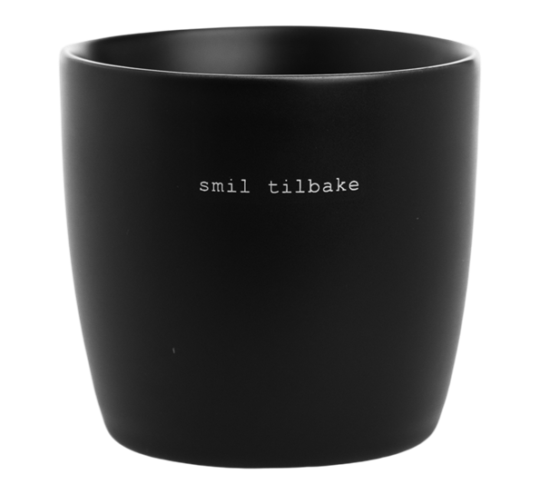 Krus Smil tilbake 30 cl sort fra Sögne Home