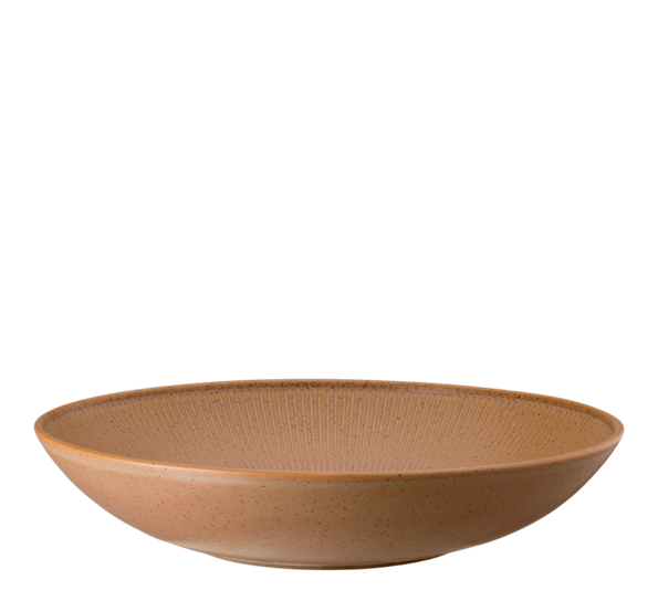 Clay Earth tallerken dyp 28 cm lys brun fra Thomas