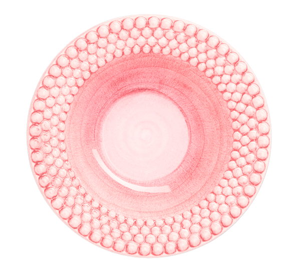 Bubbles tallerken dyp 25 cm 60 cl lys rosa fra Mateus