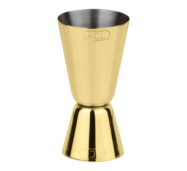 Cocktail målebeger gull 2cl og 4cl fra Paderno