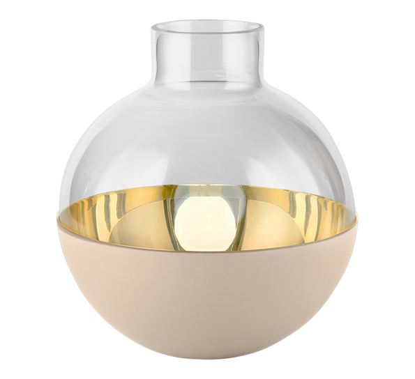 Pomme vase beige medium fra Skultuna