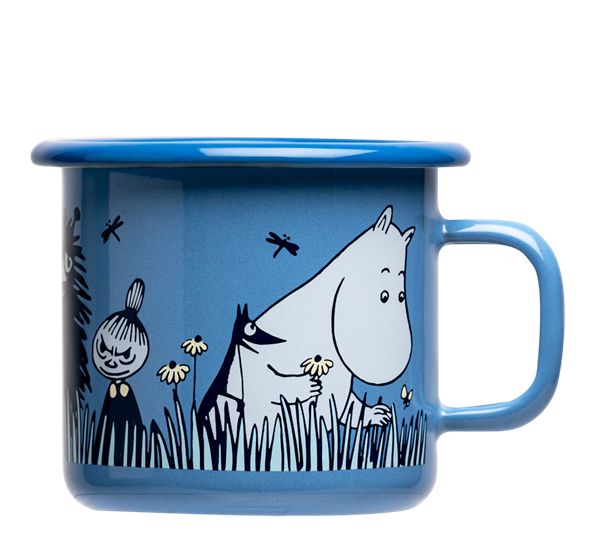 Mummi emaljekrus 2,5 dI I Hagen blå fra Muurla