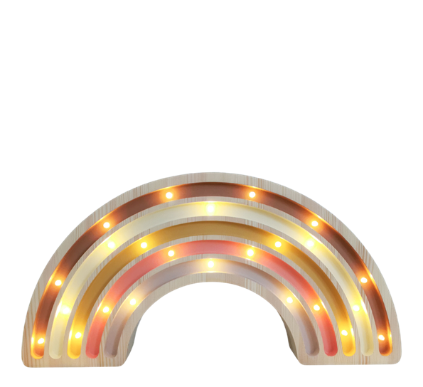 Barnelampe Regnbue Boho 20x40 cm fra Lumimi