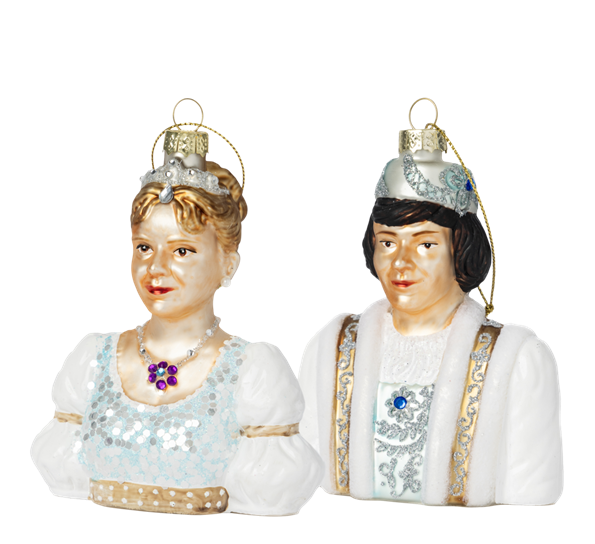 Julekule Askepott og Prinsen 13 cm fra Heim