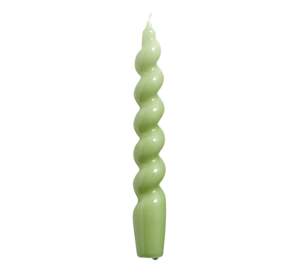 Spiral Candle lys grønn fra HAY