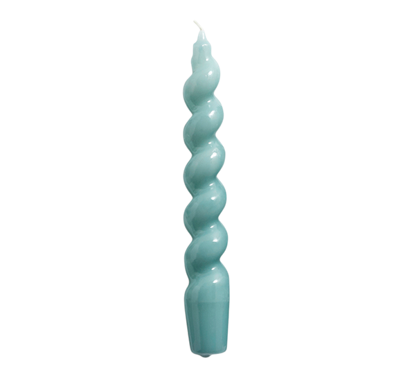 Spiral Candle lys teal fra HAY