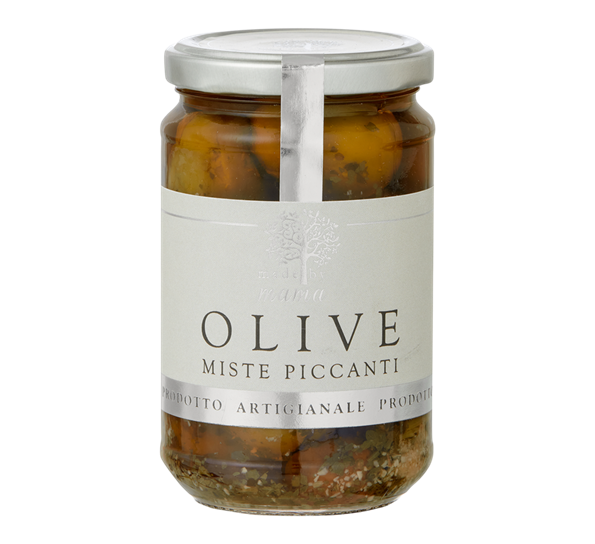 Oliven i krydderolje blandet 280g fra Made by Mama