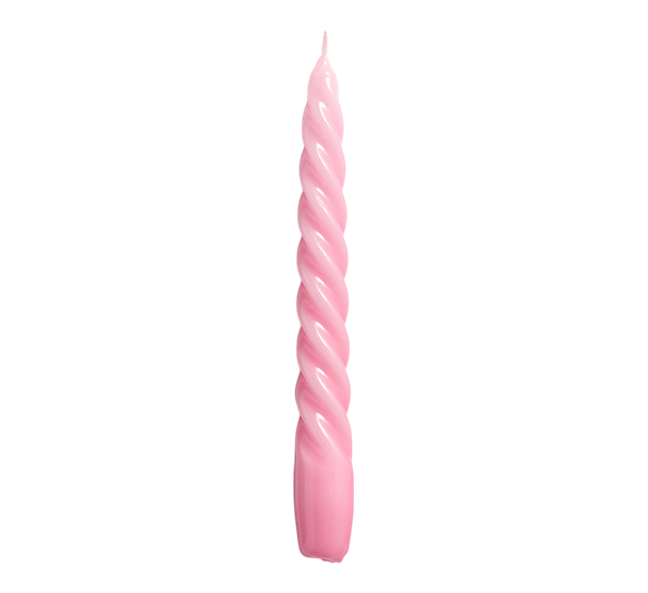 Twist Candle lys rosa fra HAY