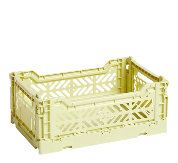 Colour Crate 17x26,5x10,5 cm lime oppbevaringskasse fra HAY