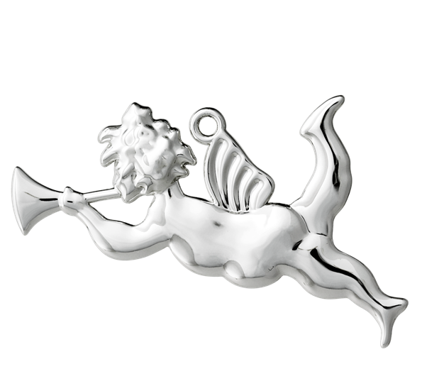 Karen Blixen basun Engel H6,5 forsølvet fra Rosendahl