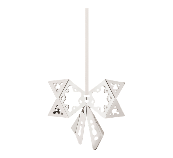 CC 2022 holiday ornament sløyfe palladium fra Georg Jensen