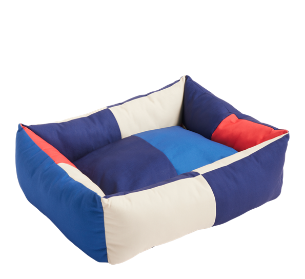 HAY Dogs hundeseng 65x78x26 cm rød blå fra HAY