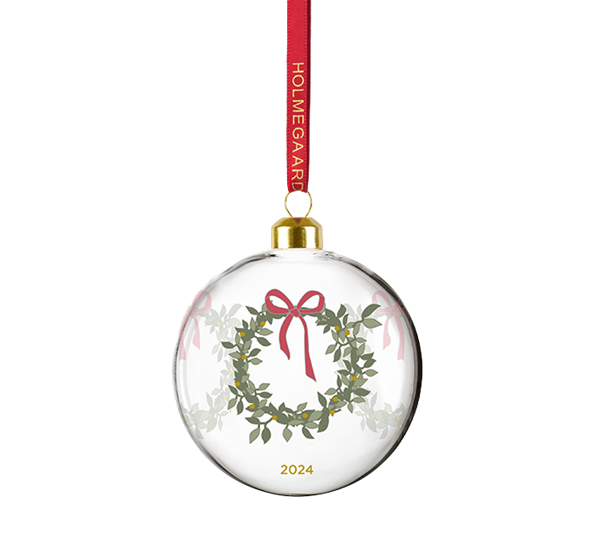 2024 årets julekule stor ø8 cm klar fra Holmegaard