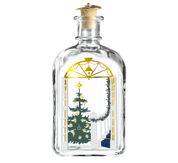 2020 Juleflaske 73 cl fra Holmegaard