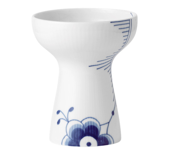 Blå Mega Riflet åpen vase 15cm fra Royal Copenhagen