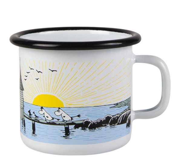 Mummi emaljekrus 2,5 dl Mild Vind fra Muurla