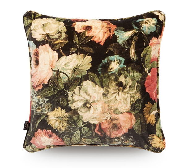 Midnight Garden fløyelspute 45x45 cm multi