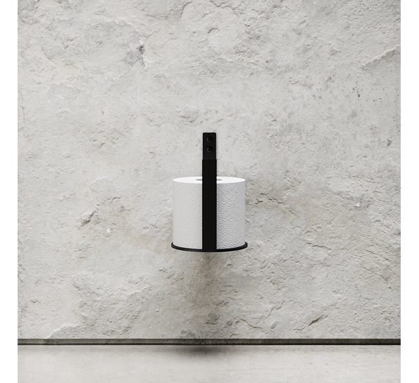 Toalettrullholder ekstra sort Nichba-Design