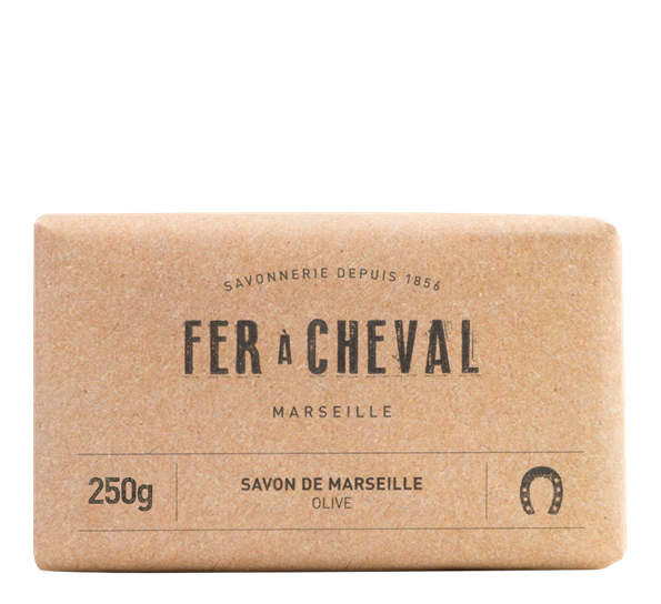 Marseille oliven såpestykke i papir 250g fra Fer á Cheval