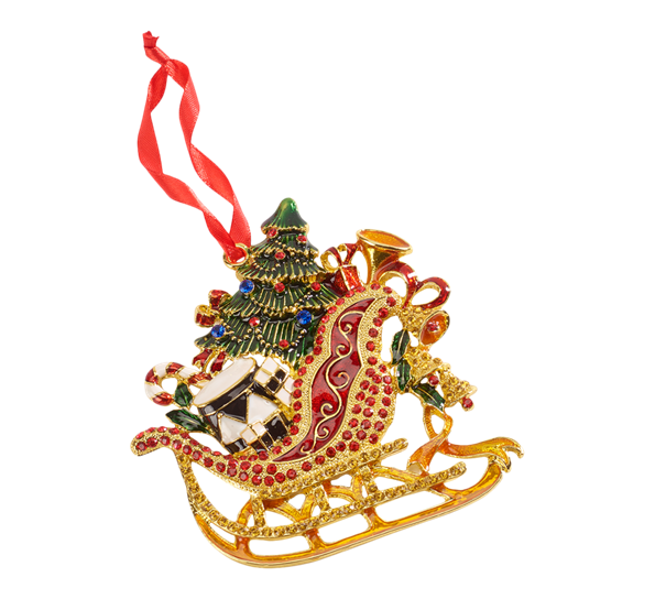 Winter Collage Accessoires julenisseslede henge metall 12 cm fra Villeroy & Boch