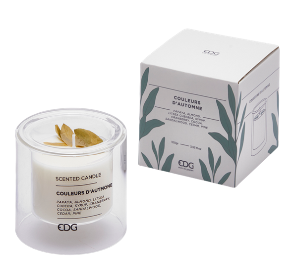 <p>Duftlys silhouette&nbsp;couleurs d'automne h7,5 cm EDG Enzo de Gasperi</p>
