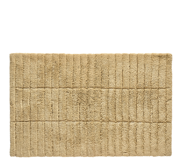 Singles badematte tiles warm sand 50x80 cm fra Zone