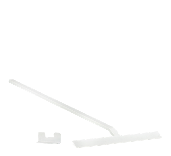 Rim dusjnal med holder 52x30 cm hvit fra Zone