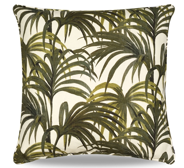 Palmeral pute 60x60 cm hvit/grønn