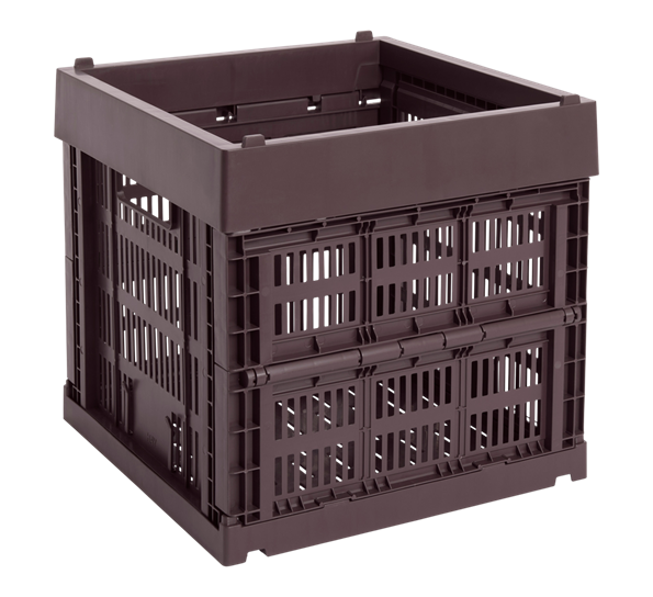 Colour Crate Cube 29,5x29,5x29 cm bordeaux oppbevaringskasse fra HAY