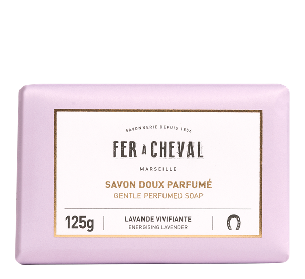 Såpestykke energising lavender 125g fra Fer á Cheval