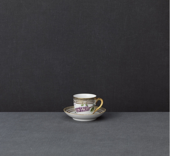 Flora Danica Mokkakopp over under 11cl fra n