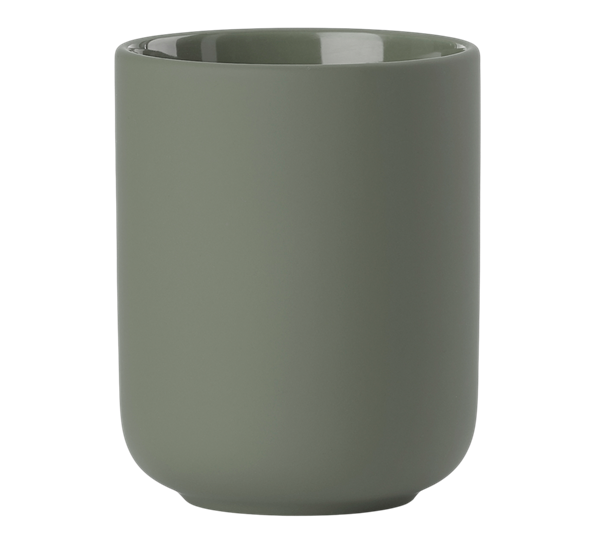 Ume tannbørsteholder olivengrønn h10,3 cm fra Zone