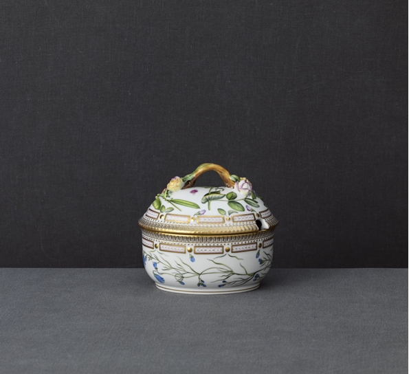 Flora Danica Sukkerskål M Lokk 60cl fra n