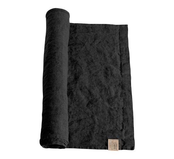 Lovely løper 47x150 cm mørk grå fra Lovely Linen