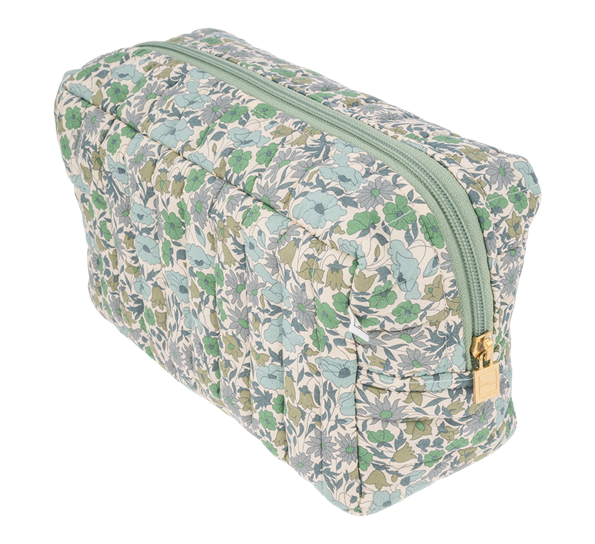 Toalettmappe stor Liberty Poppy and Daisy teal Bon Dep