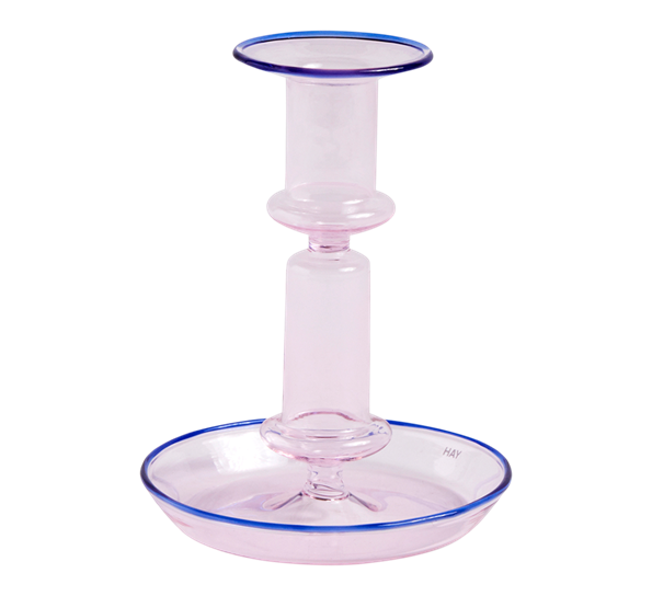 Flare lysestake medium rosa fra HAY