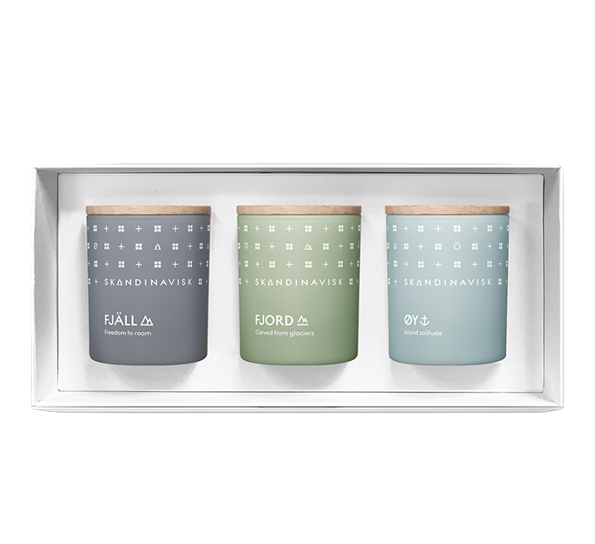 Explore gavesett 3 duftlys fra Skandinavisk