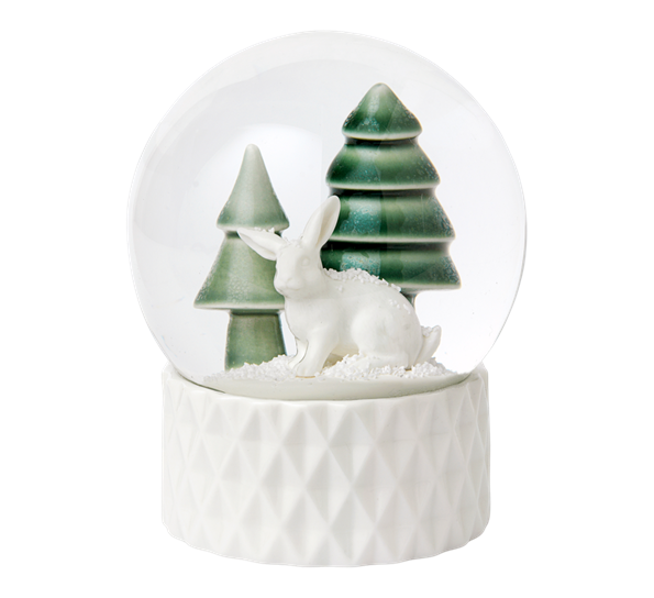 Winter Stories snøkule hare fra Dottir