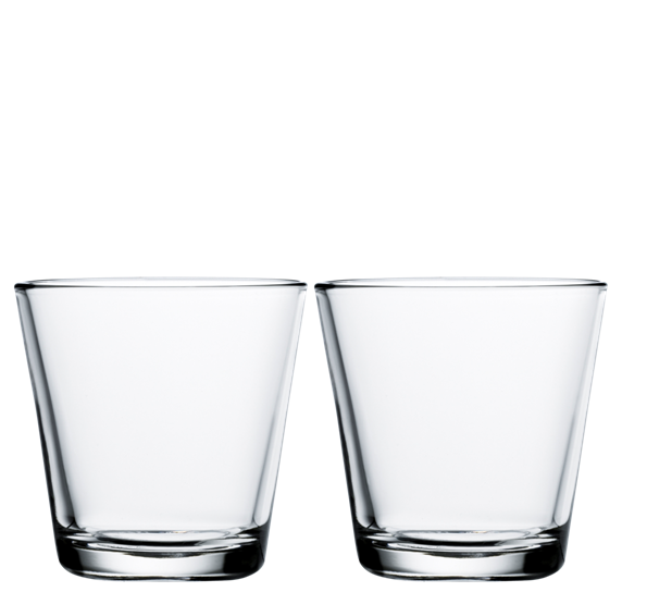 Kartio vannglass 21 cl 2-pk klar fra 