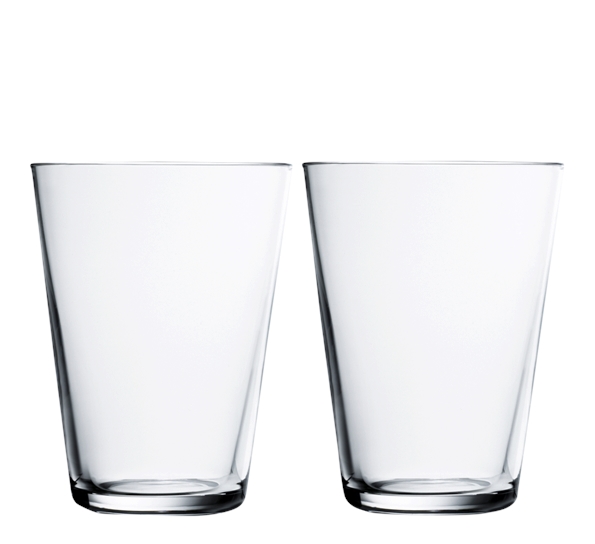 Kartio vannglass 40 cl 2-pk klar fra 
