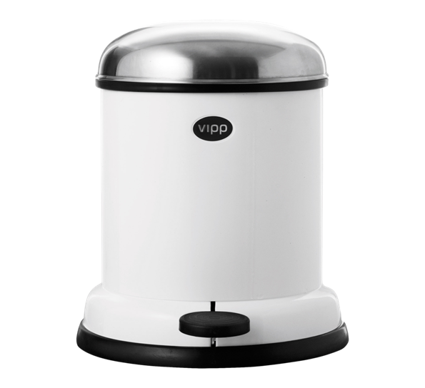 Vipp13 pedalbøtte 4 liter hvit fra Vipp