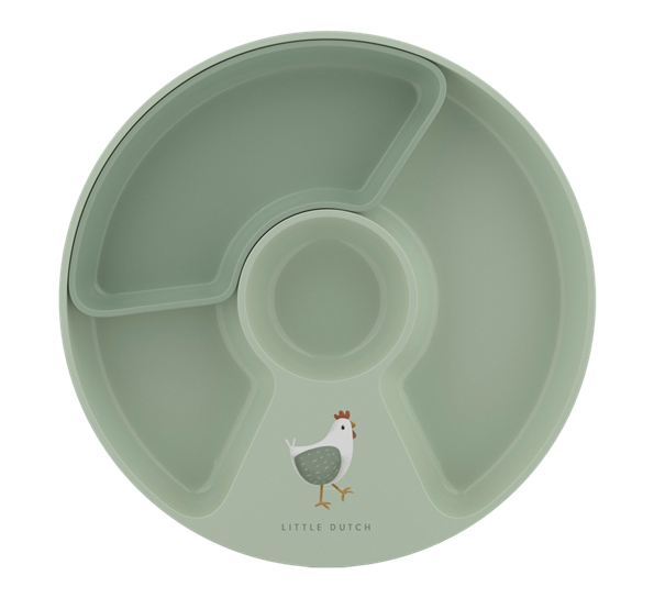 Mio barnetallerken med inndeling 20 cm Little Farm fra Mepal