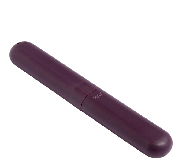 Tannbørsteetui burgunder fra HAY