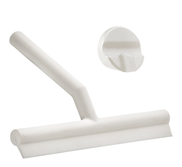 A-Wiper dusjnal med holder hvit 17x21 cm fra Zone