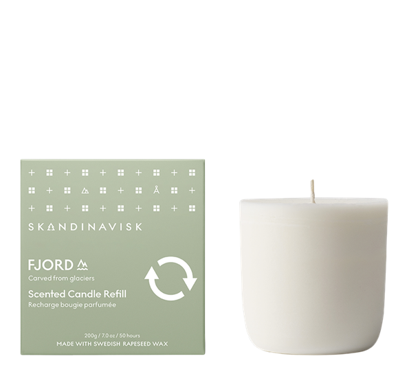 Fjord duftlys refill 200g fra Skandinavisk