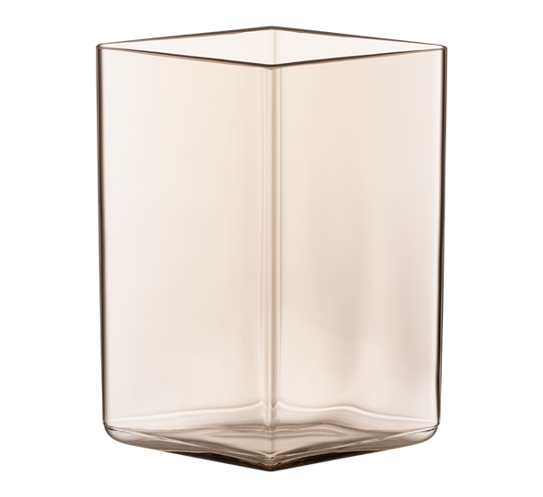 Ruutu vase 14 cm linen fra 