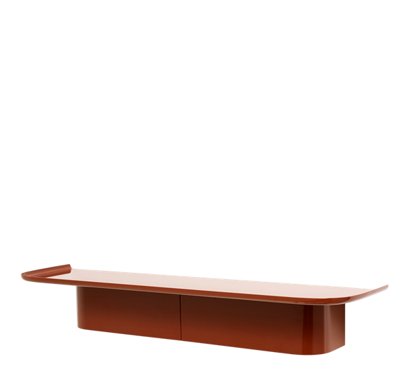 Korpus hylle l 7 kroker brick red fra HAY